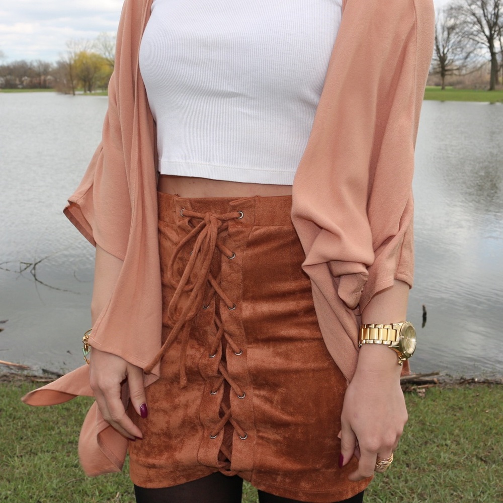 Suede Skirt